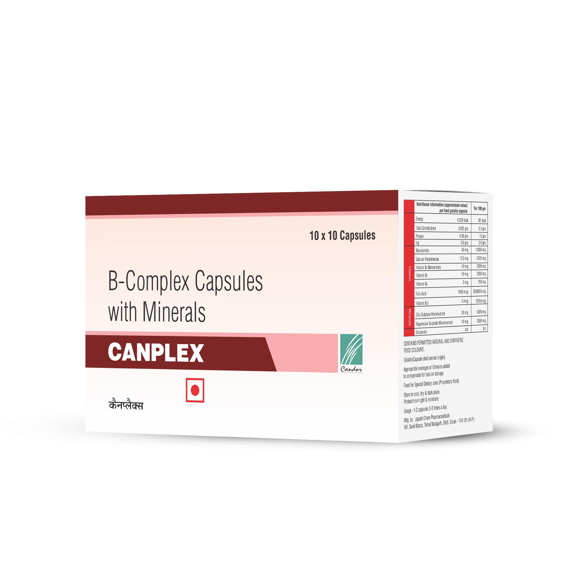 B-Complex Capsules with Minerals