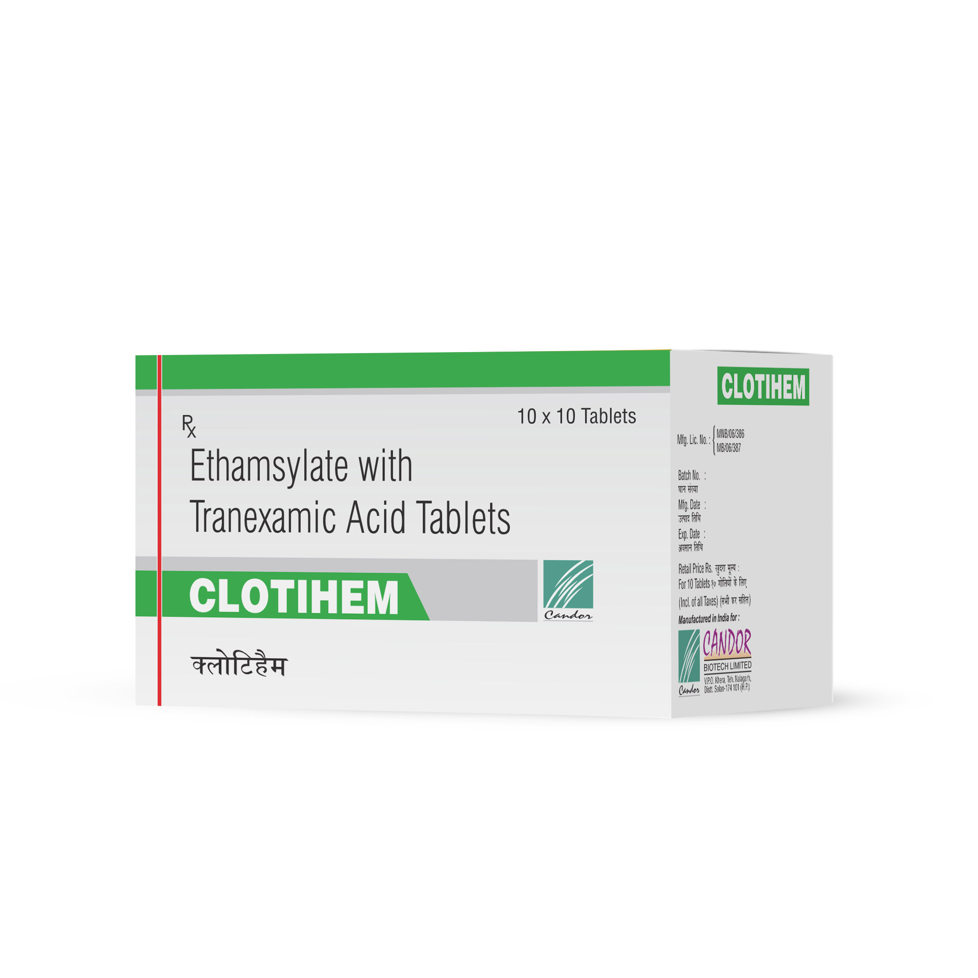 Ethamsylate with Tranexamic Acid Tablets